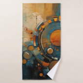 Strandservice voor abstracte kunst badhanddoek (Badhanddoek)