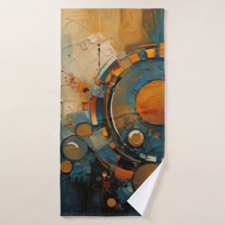 Strandservice voor abstracte kunst badhanddoek