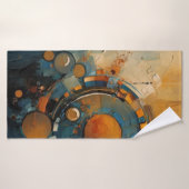 Strandservice voor abstracte kunst badhanddoek (Badhanddoek)