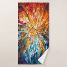 Strandservice voor abstracte kunst badhanddoek