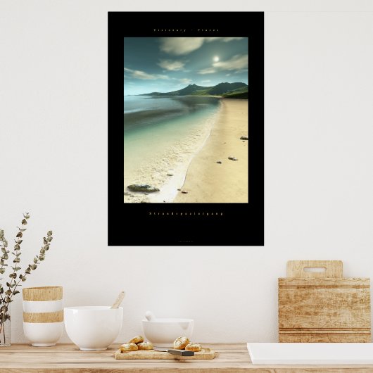 Strandspaziergang Poster (Keuken)