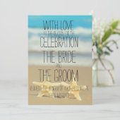 strandspreidingsuitnodiging kaart (Staand voorkant)