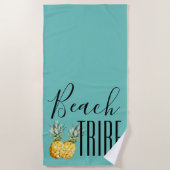 Strandstam Meisjesuitje Verloving Weekend Activite Strandlaken (Voorkant)