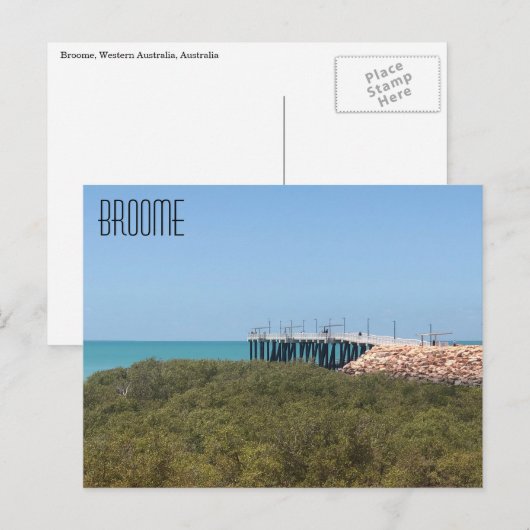 strandsteiger van broomstad briefkaart (Voorkant / Achterkant)