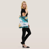 Strandstemming Elegante Schildpadden Tote Bag (Op model)
