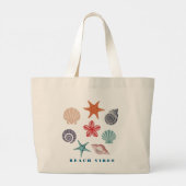 Strandstemming Grote Tote Bag (Achterkant)