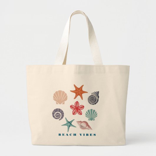 Strandstemming Grote Tote Bag (Voorkant)