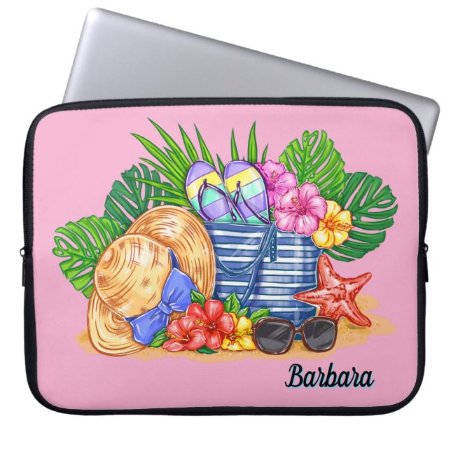 Strandstemming  laptop sleeve (Voorkant)
