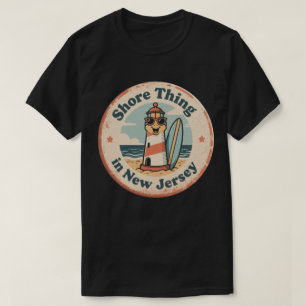 Strandstemming_ New Jersey Shore Vuurtoren Vintage T-shirt