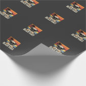 Strandstemming Pug Hond Zonsondergang Cadeaupapier (Hoek)