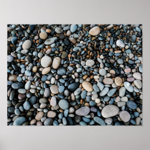 Strandstenen Print, Waarde Poster Papier (Halfglan