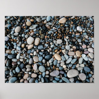 Strandstenen Print, Waarde Poster Papier (Halfglan