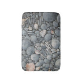 Strandstenen schelpen steentjes rotsen schilderen  badmat (Voorkant Verticaal)