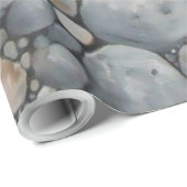 Strandstenen schelpen steentjes rotsen schilderen  cadeaupapier (Rol Hoek)