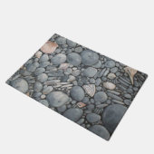 Strandstenen schelpen steentjes rotsen schilderen  deurmat (Schuin)