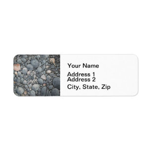 Strandstenen schelpen steentjes rotsen schilderen etiket