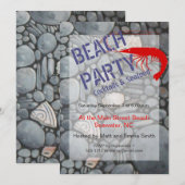 Strandstenen schelpen steentjes rotsen schilderen  kaart (Voorkant / Achterkant)