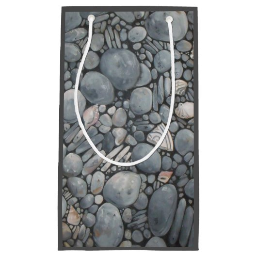 Strandstenen schelpen steentjes rotsen schilderen  klein cadeauzakje (Voorkant)