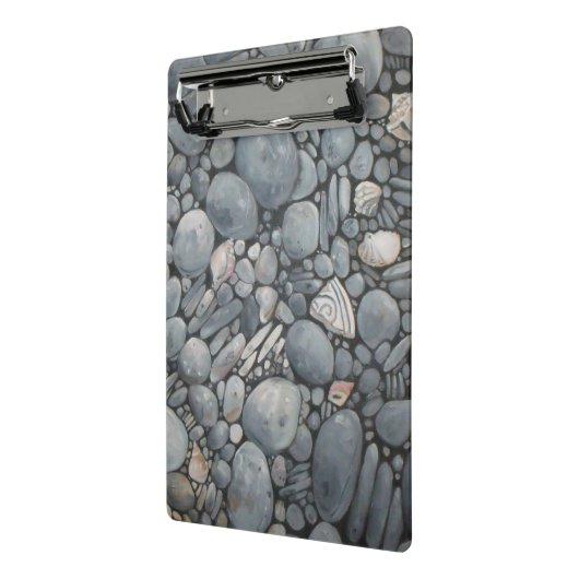 Strandstenen schelpen steentjes rotsen schilderen  mini klembord (Angled2)