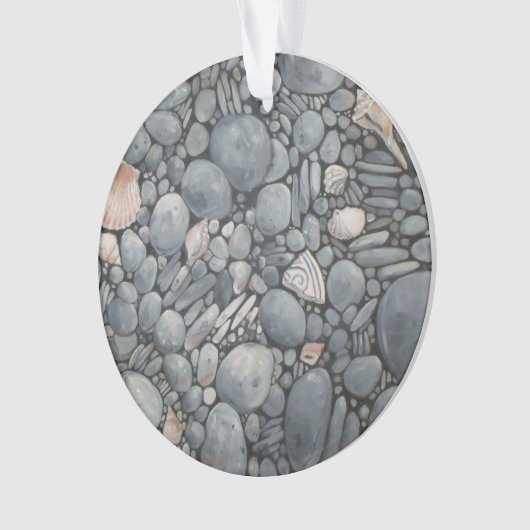 Strandstenen schelpen steentjes rotsen schilderen ornament (voorkant)