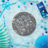 Strandstenen schelpen steentjes rotsen schilderen  papieren bordje (Feest)