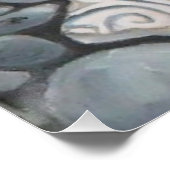 Strandstenen schelpen steentjes rotsen schilderen  perfect poster (Hoek)