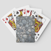 Strandstenen schelpen steentjes rotsen schilderen  pokerkaarten (Achterkant)