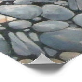 Strandstenen schelpen steentjes rotsen schilderen poster (Hoek)