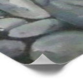 Strandstenen schelpen steentjes rotsen schilderen  poster (Hoek)