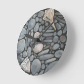 Strandstenen schelpen steentjes rotsen schilderen  ronde klok (Hoek)