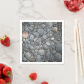 Strandstenen schelpen steentjes rotsen schilderen  servet (Insitu)