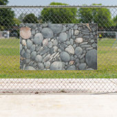 Strandstenen schelpen steentjes rotsen schilderen spandoek (Insitu)