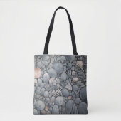 Strandstenen schelpen steentjes rotsen schilderen tote bag (Voorkant)