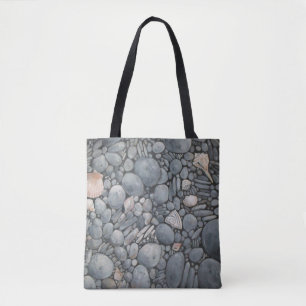 Strandstenen schelpen steentjes rotsen schilderen tote bag