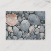 Strandstenen schelpen steentjes rotsen schilderen  visitekaartje (Achterkant)