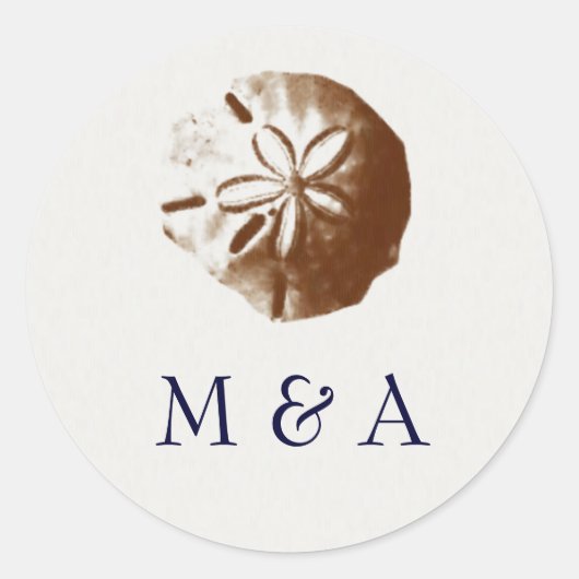 strandstickers ronde sticker (Voorkant)