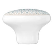 Strandstijl Dolfijn Mandala | Kust Keramische Knop (Zijkant)