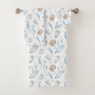 Strandstijl maritieme kust bad handdoek