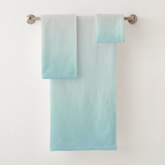 Strandstijl Modern Minimalistisch Turquoise Bad Handdoek (Insitu)