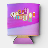 Strandstijl Retro Vakantie Modus  Blikjeskoeler (Voorkant)
