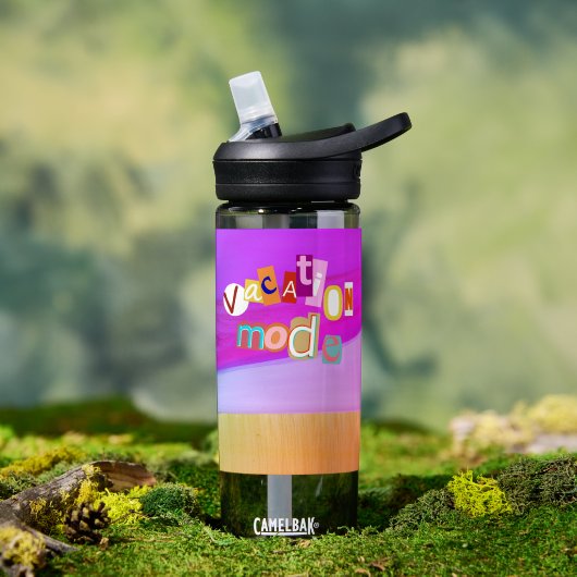 Strandstijl Retro Vakantie Modus Waterfles (Buiten (Gedraaid) )