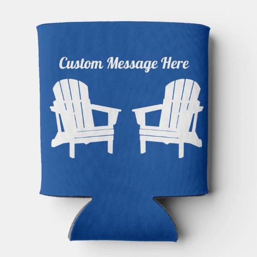 Strandstoel Bierkoeler - Retro Ontspannings Koozie (Achterkant)