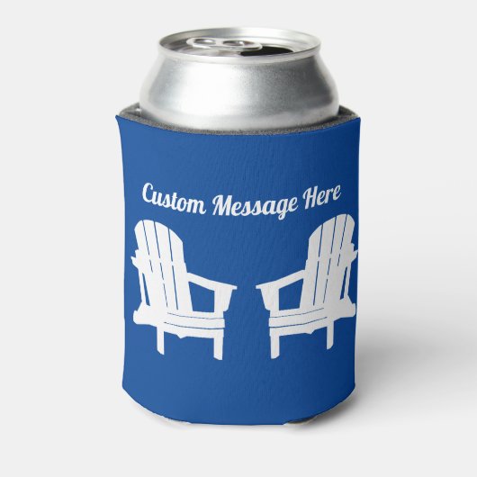 Strandstoel Bierkoeler - Retro Ontspannings Koozie (Blikje Achterkant)