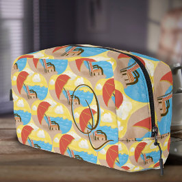 Strandstoel Kunst Custom Beginletter Toilettas Toilettasje