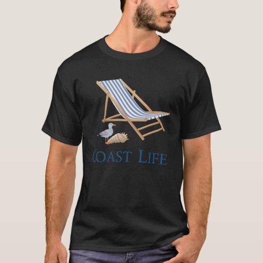 Strandstoel Zand Kust Leven T-shirt (Voorkant)