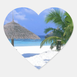 Strandstoel - Zomer Bliss Hart Sticker