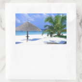 Strandstoel - Zomer Bliss Rechthoekige Sticker (Tas)