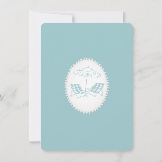 Strandstoelen Bewegende aankondiging (Achterkant)