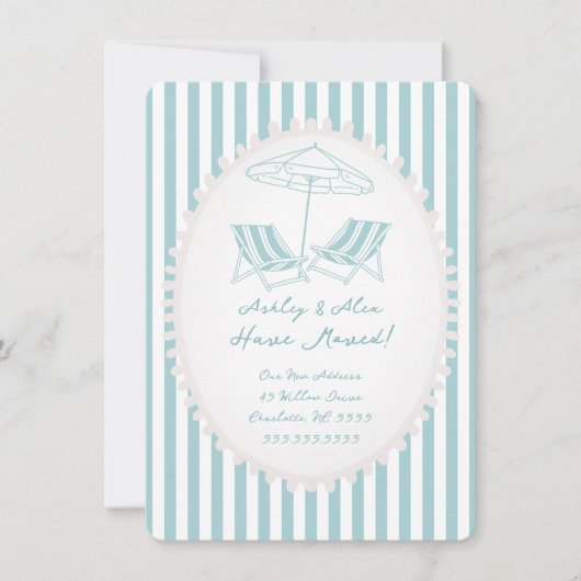 Strandstoelen Bewegende aankondiging (Voorkant)