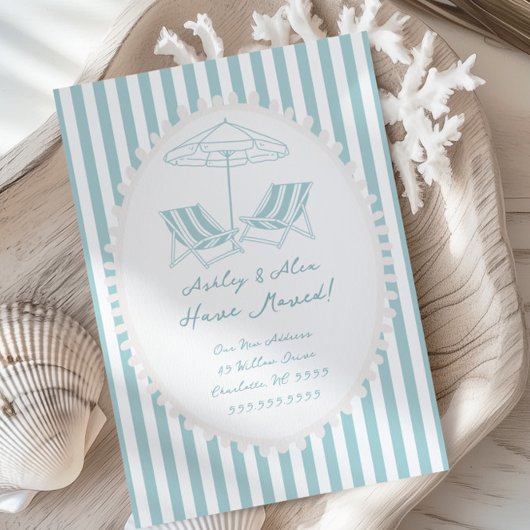 Strandstoelen Bewegende aankondiging